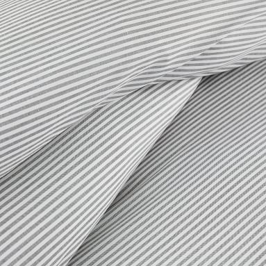 Boxter Stripe Duvet Cover, Full/Queen, White/Onyx - Image 2