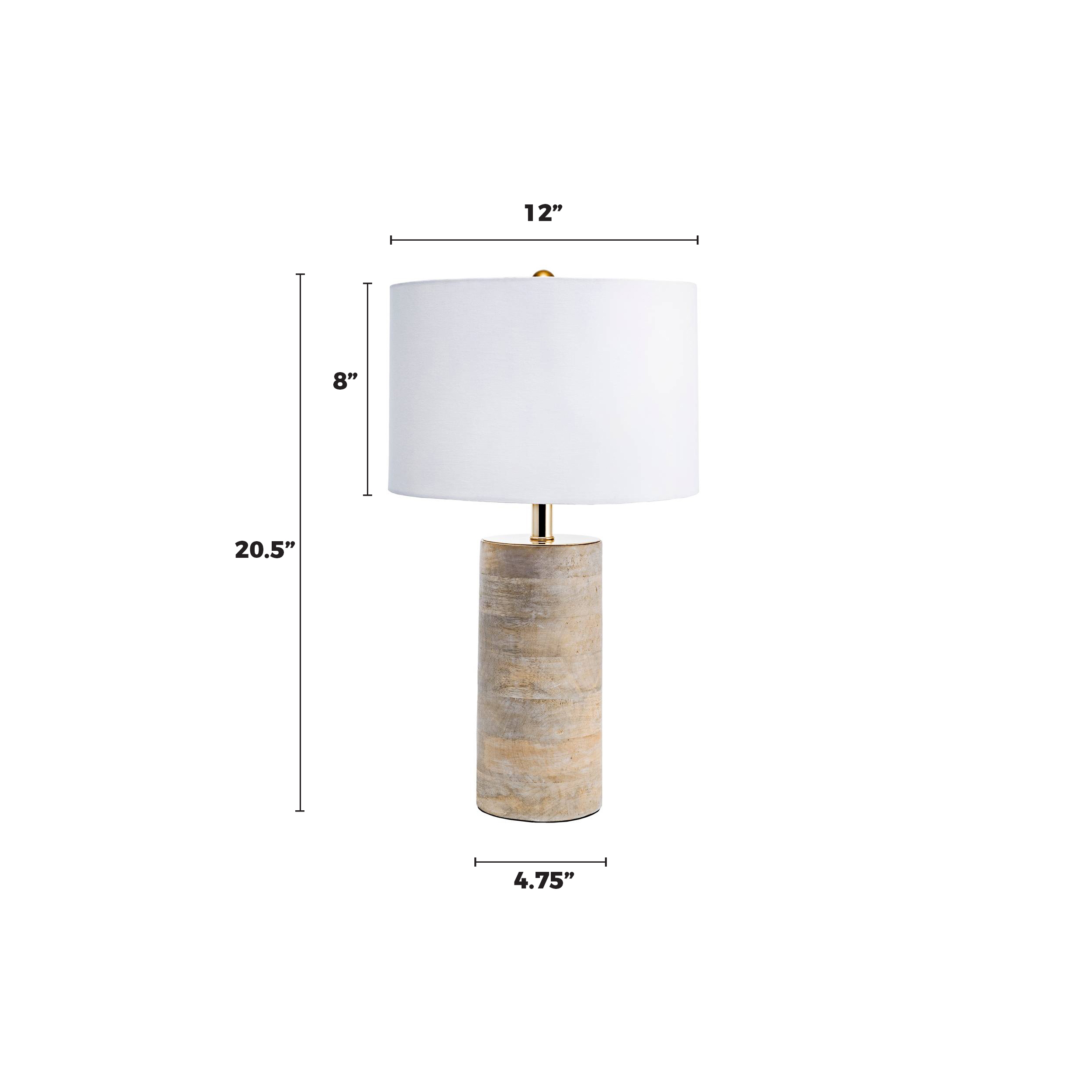 Berry 21" Wood Table Lamp - Image 2