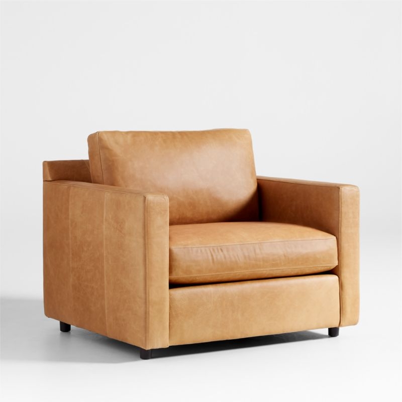 Barrett II 43.5" Leather Chair and a Half - Image 1