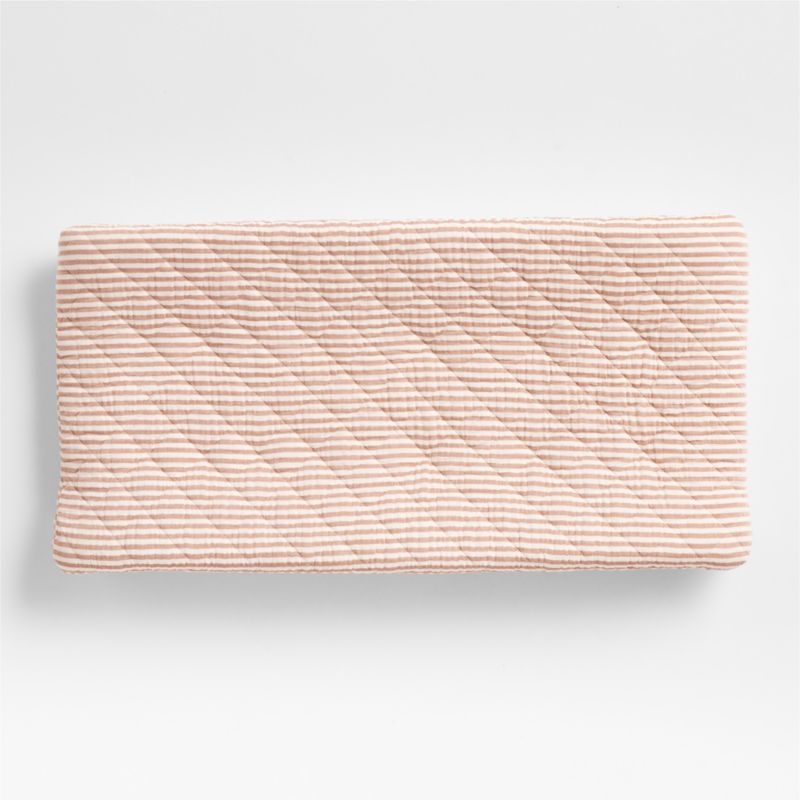 Supersoft Striped Brulee Brown Organic Cotton Gauze Kids Twin Duvet - Image 3