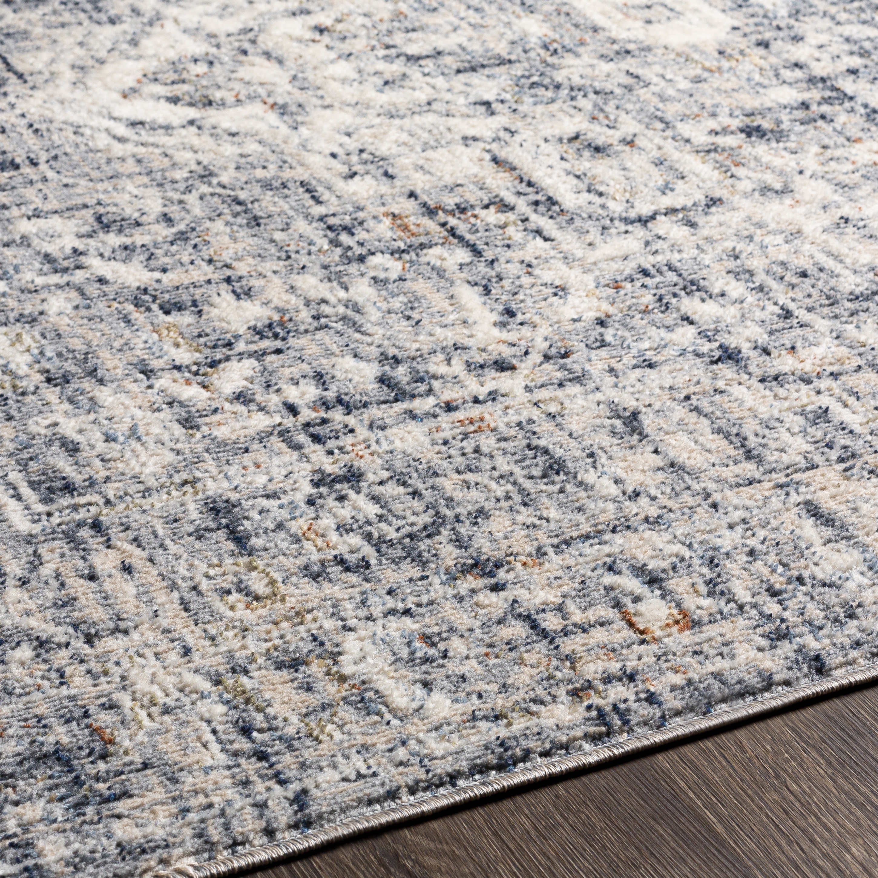 Amore Gray Indoor 7'10" x 7'10" Machine Woven Rug - Image 2