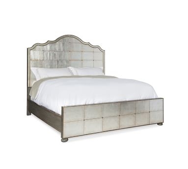 Bellwood Antique Mirrored Bed, King - Image 2