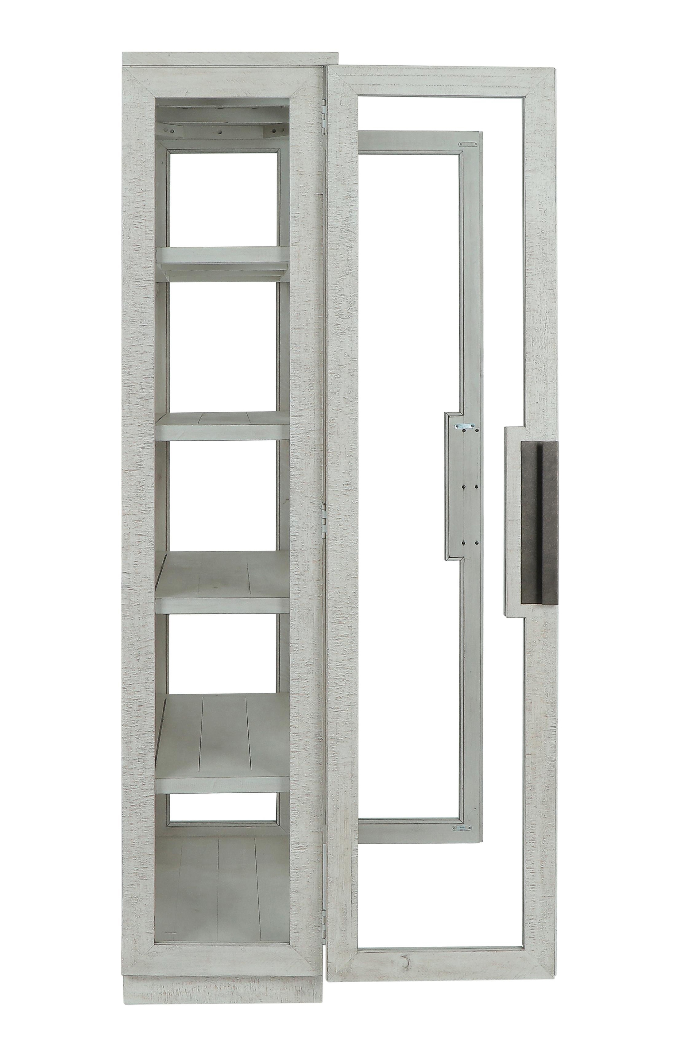 Larson 82" Tall Cabinet White Wash - Image 5