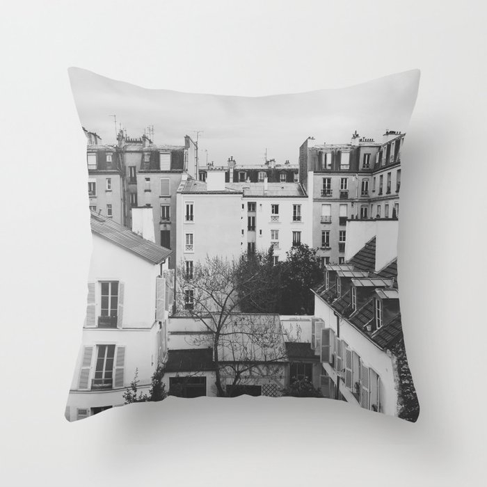 Paris _ Photography Throw Pillow by Florent Bodart / Speakerine - Cover (20" x 20") With Pillow Insert - Indoor Pillow - Image 0