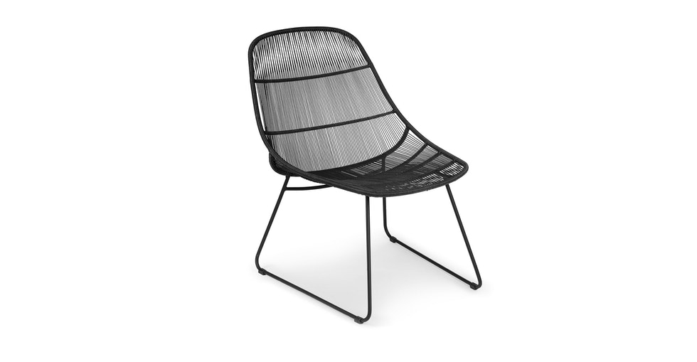 Selka Black Lounge Chair - Image 0