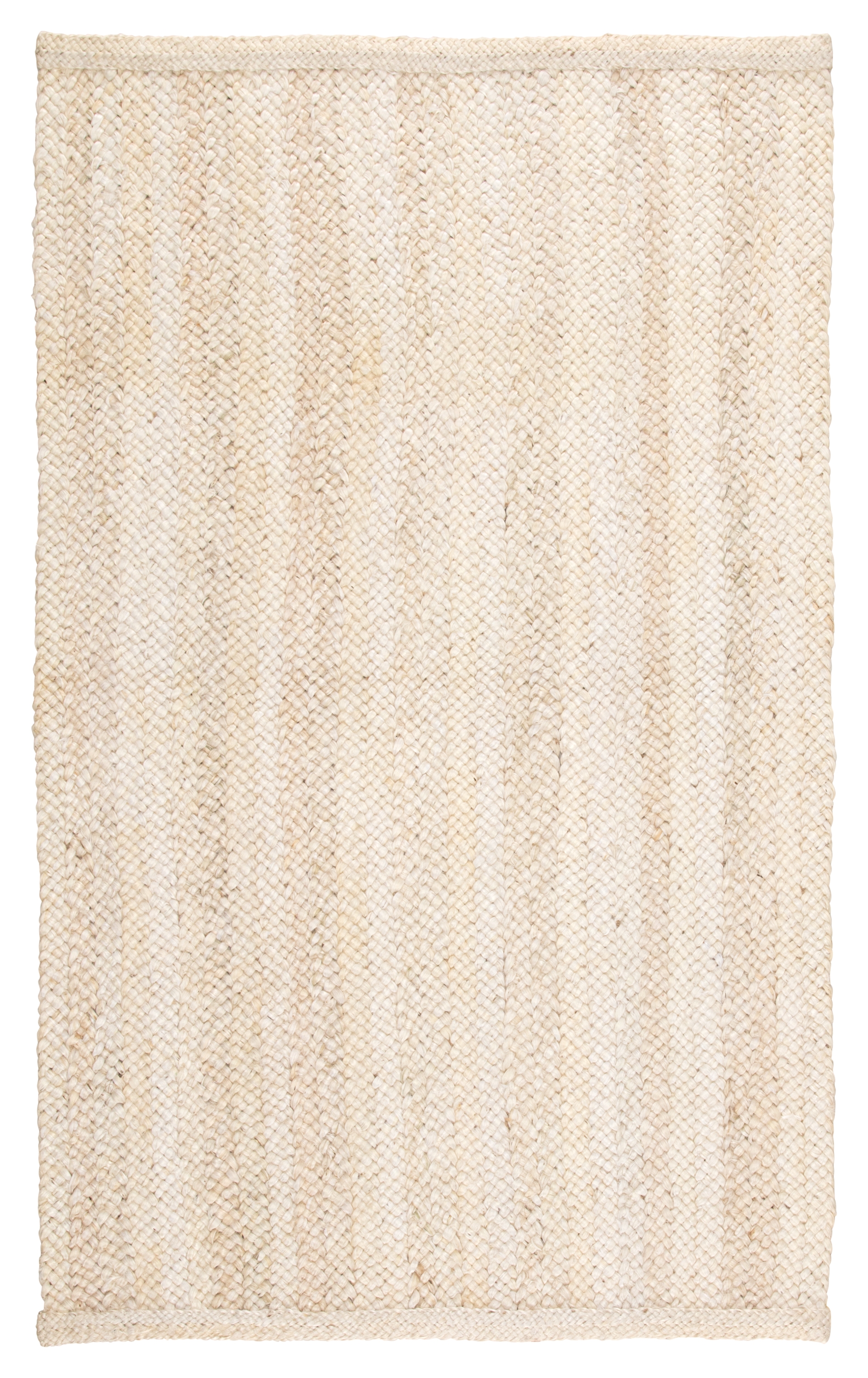 Anichini Natural Solid Ivory/ Beige Area Rug (4'X6') - Image 0