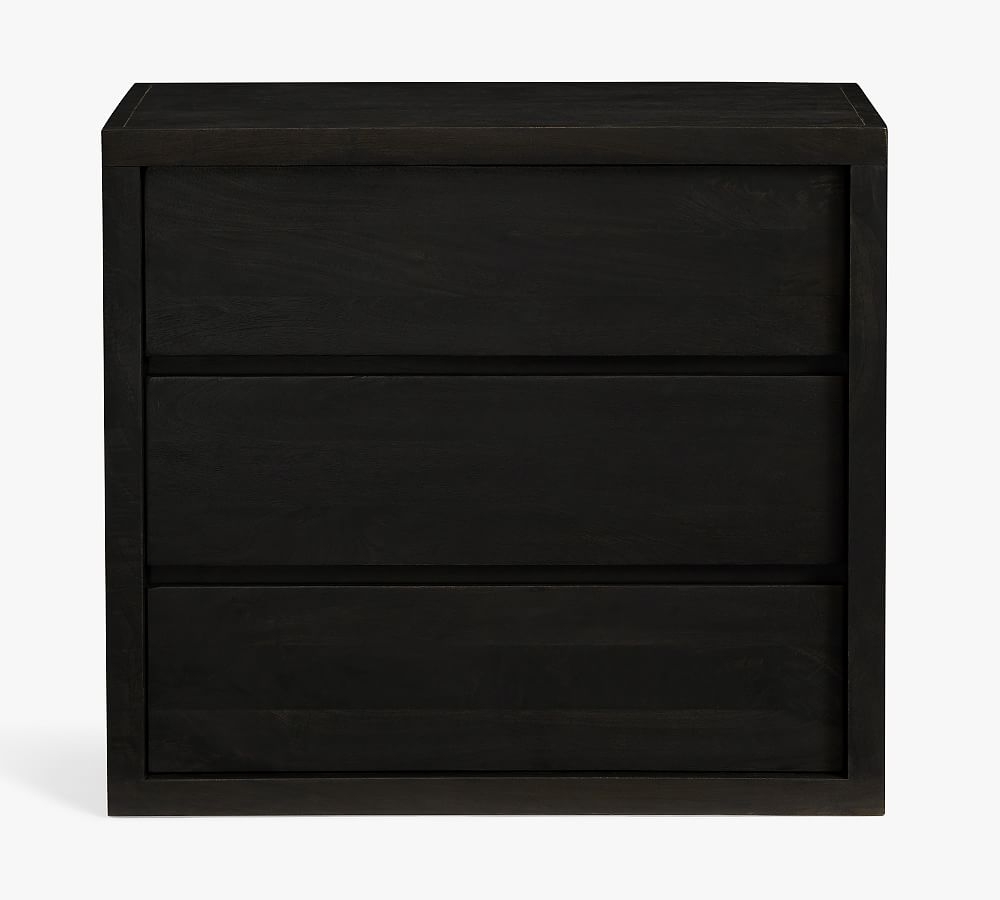 Cayman 3-Drawer Dresser, Warm Black - Image 0