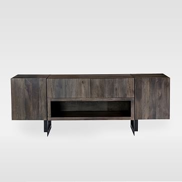 Modern Solid Wood + Iron Media Console - Image 2