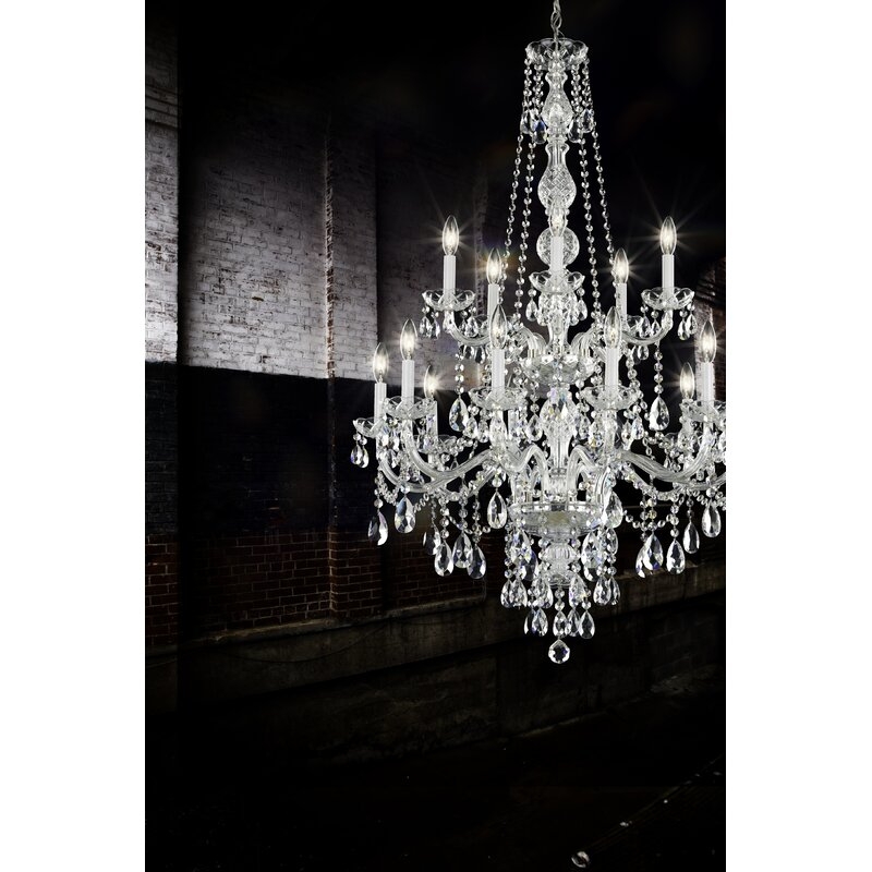 Schonbek Arlington 15-Light Candle Style Tiered Chandelier - Image 0