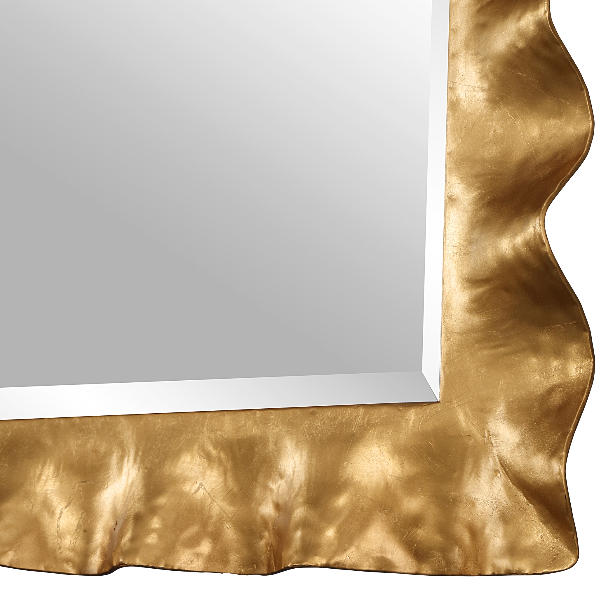 Haya Scalloped Gold Mirror - Image 3