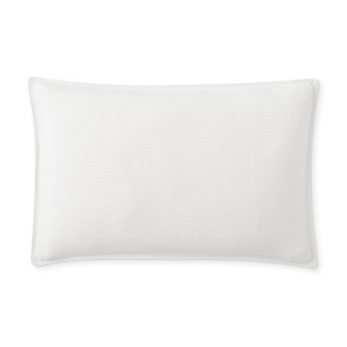 Perennials Performance Solid Flange Outdoor Pillow, 14" x 22", White - Image 0