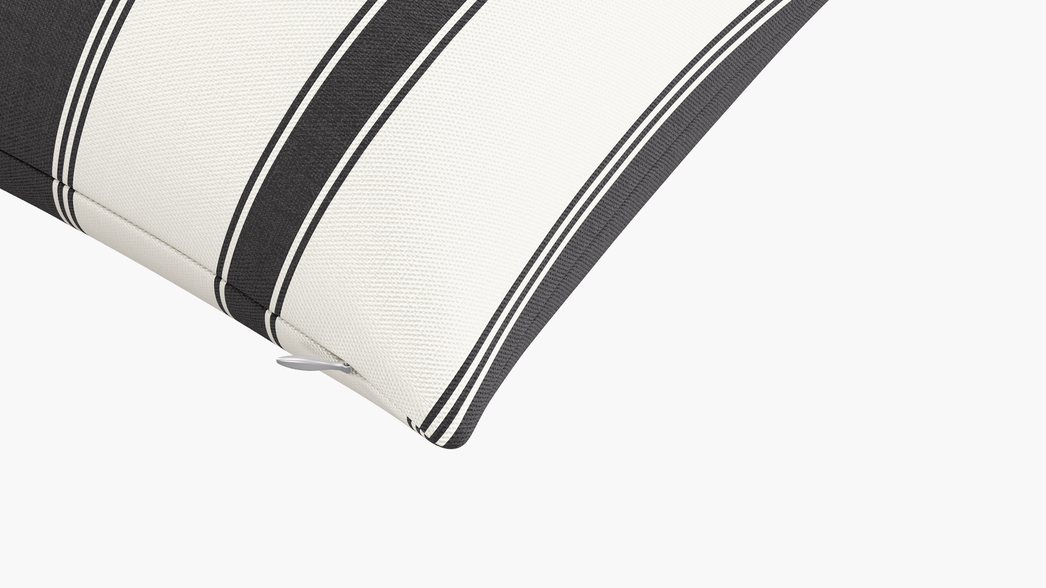 Throw Pillow 14" x 20", Ink Clarence Stripe, 14" x 20" - Image 1