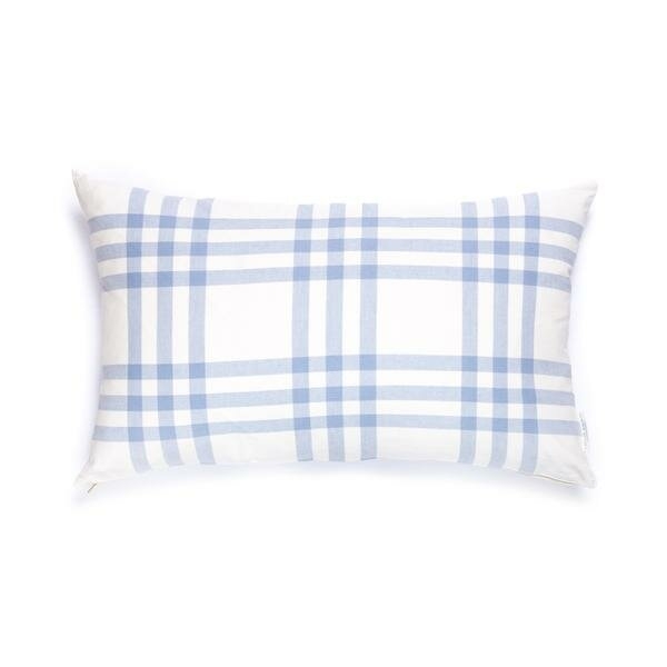 Caitlin Wilson Design Grande Plaid Cotton Pillow Cover Color: Eventide - Image 0