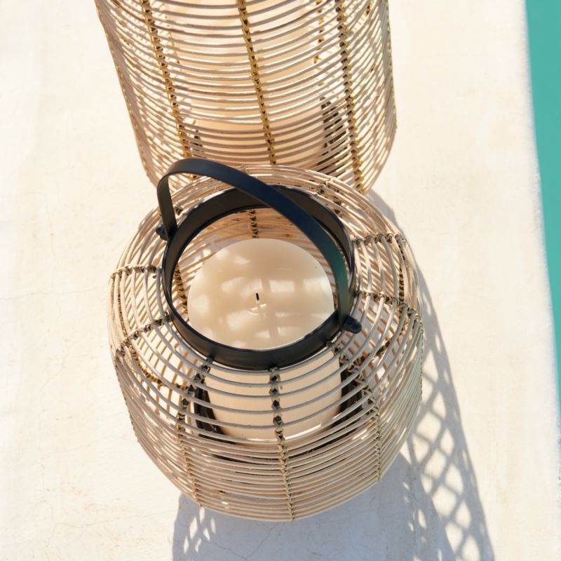 Brigton Rattan Outdoor Lantern 23" - Image 3