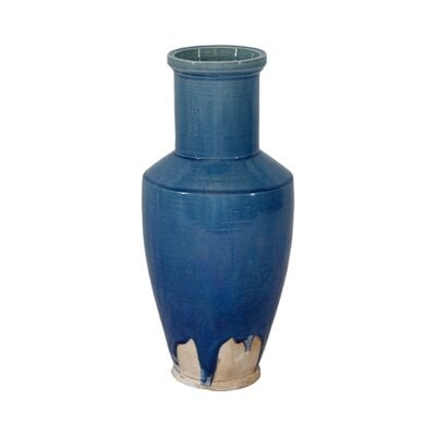 Malloree Blue Indoor / Outdoor Ceramic Table Vase - Image 0
