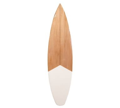 Shortboard Surfboard Matte White Wall Art, 4' - Image 3