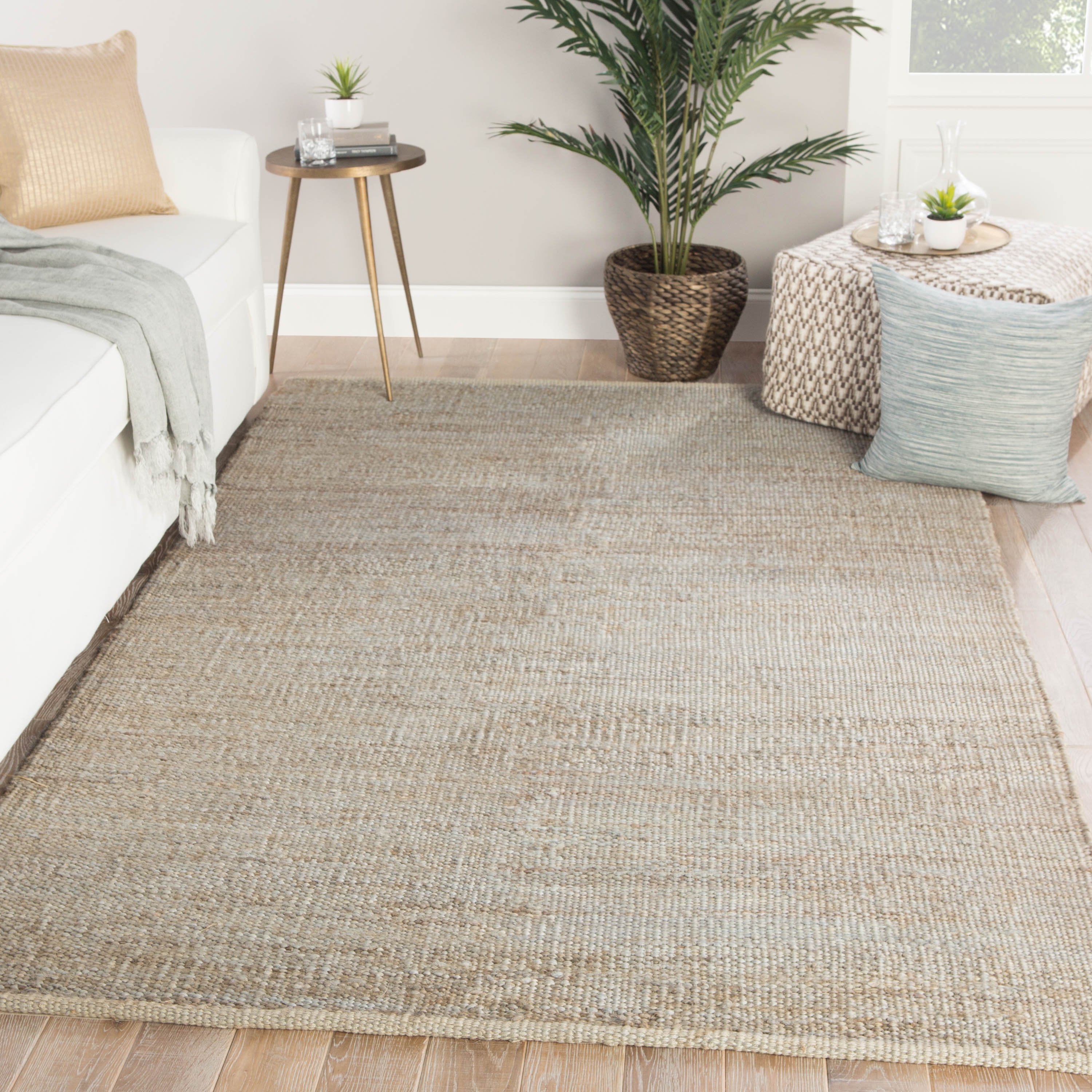 Anthro Natural Solid Tan Area Rug (5'X8') - Image 4