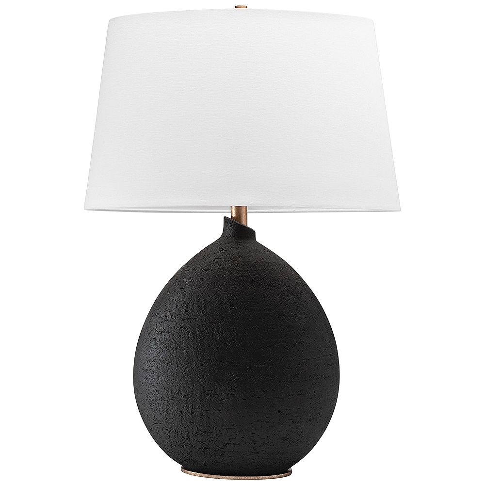 Hudson Valley Denali Black Ceramic Table Lamp - Style # 80R95 - Image 0