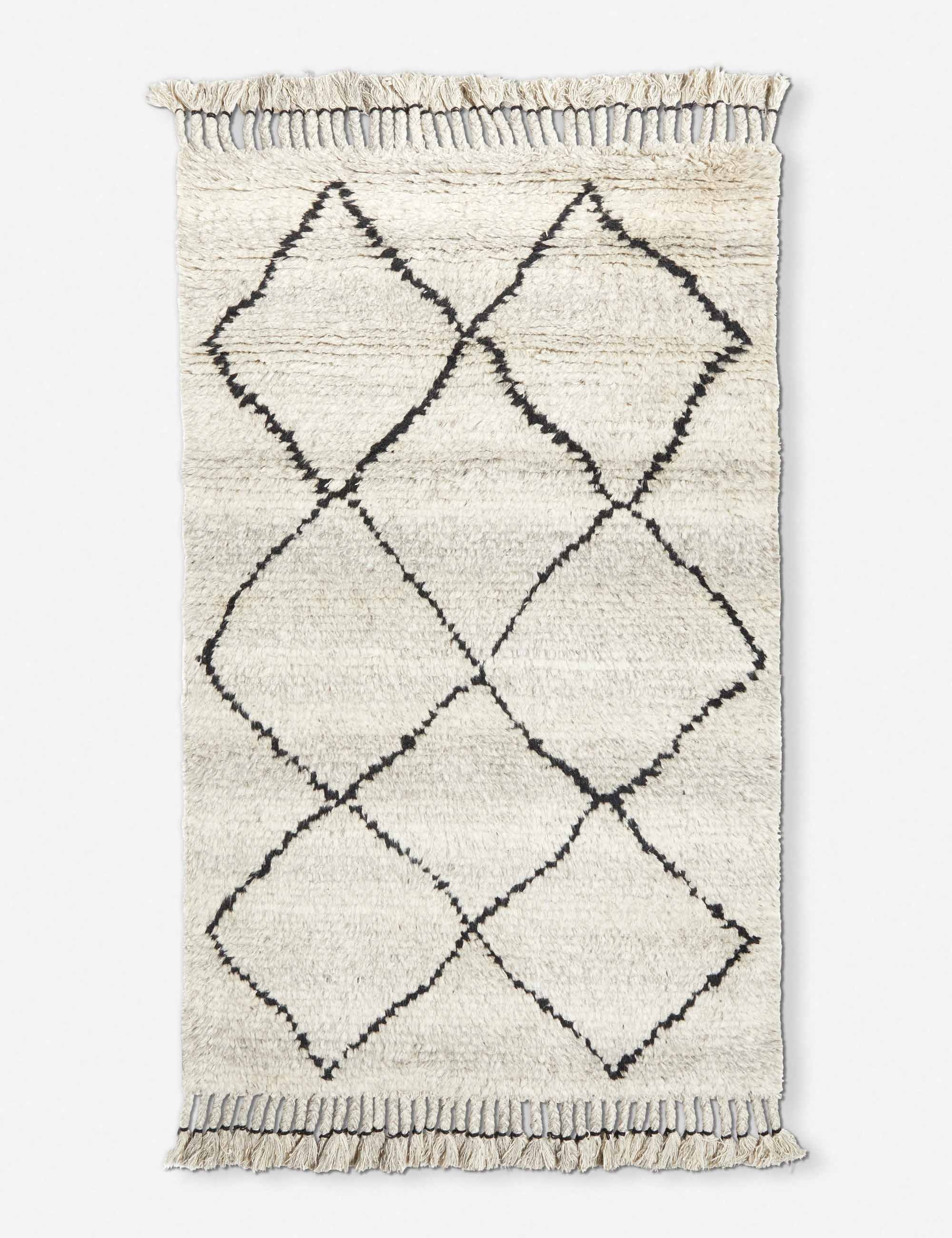Aya Hand-Knotted Wool-Blend Moroccan Shag Rug - Image 5