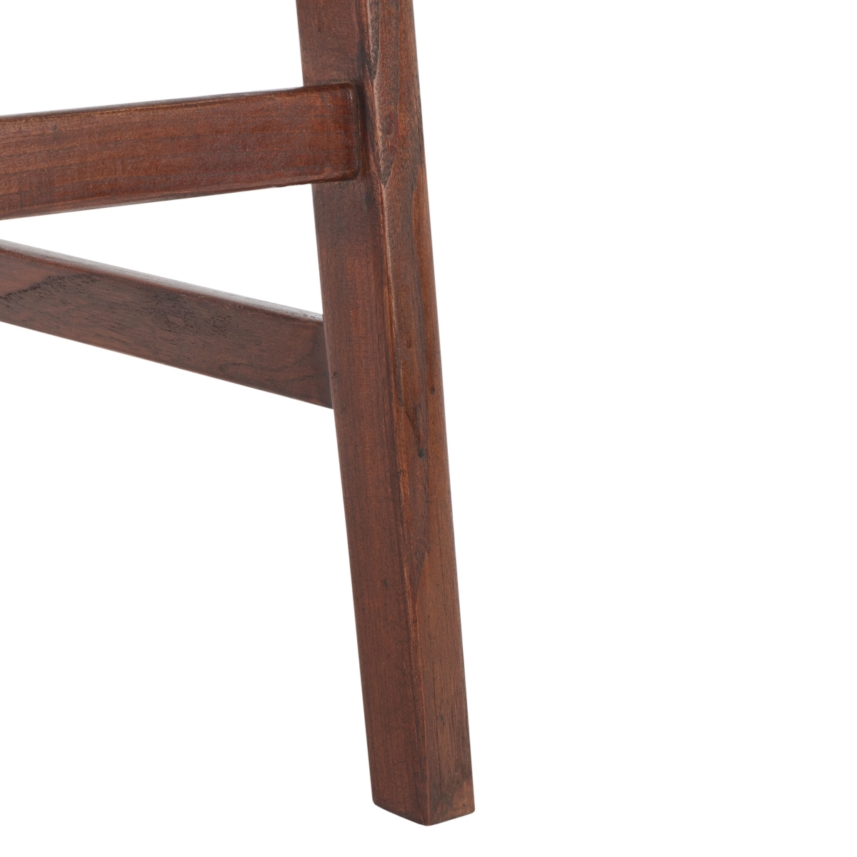 Abreu Rectangle Barstool - Cognac / Walnut - Safavieh - Image 3