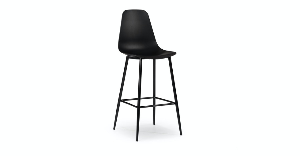 Svelti Bar Stool - Pure Black - Image 0