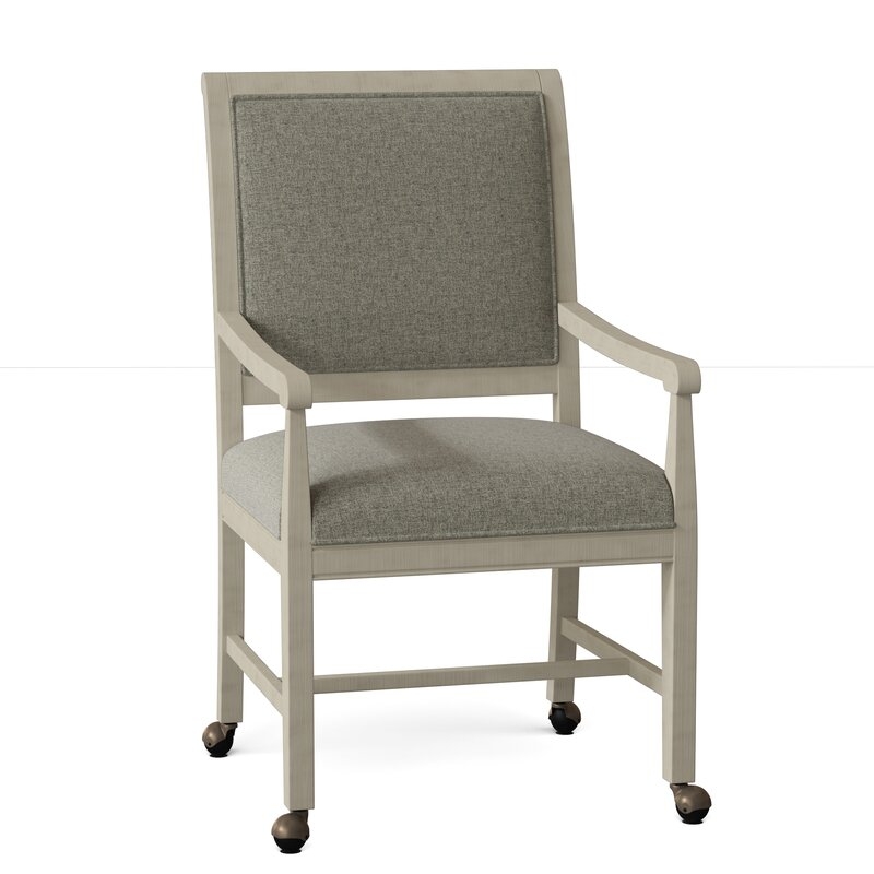 Fairfield Chair Chatham Upholstered Arm Chair Body Fabric: 8789 Stone, Frame Color: Espresso - Image 0