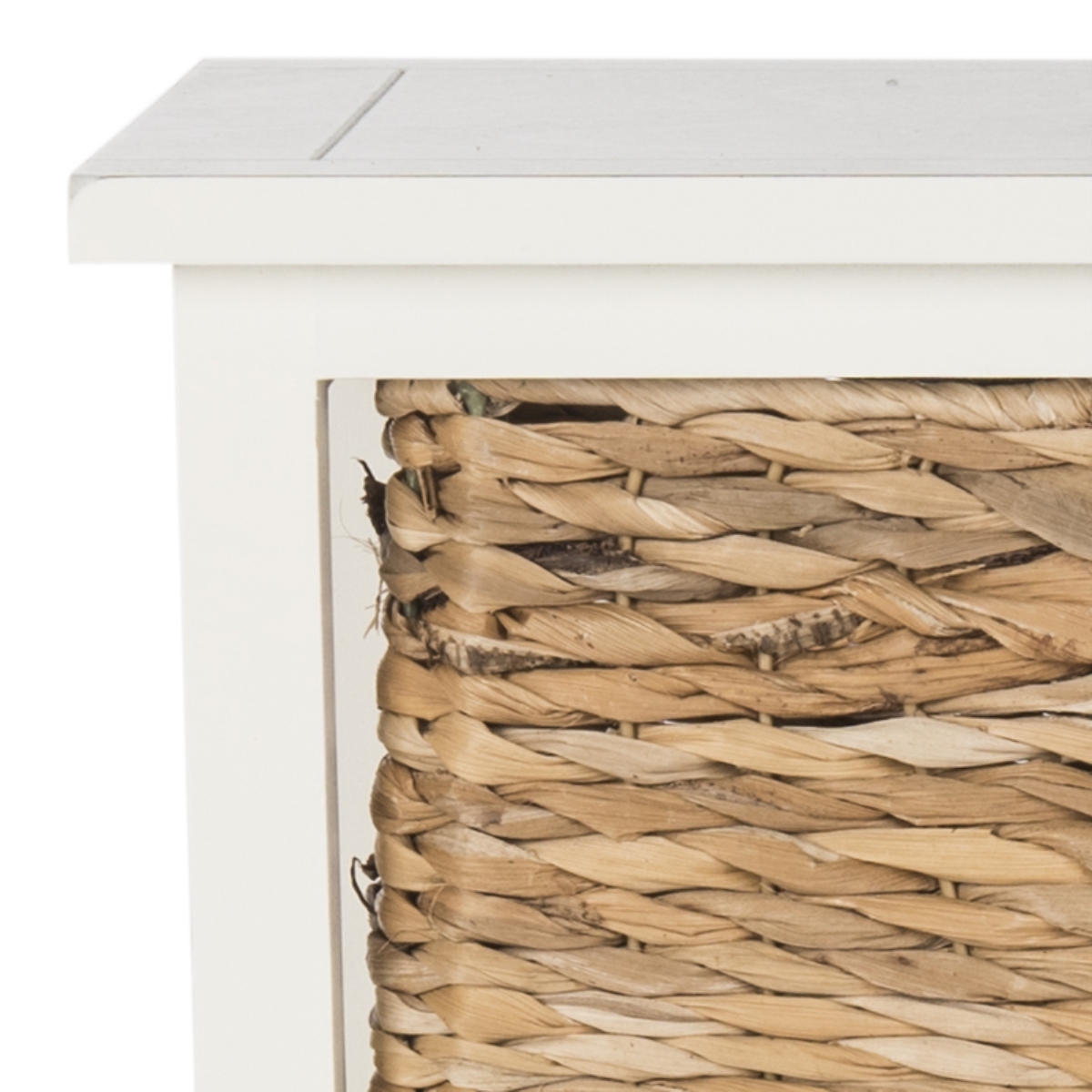 Halle Storage Side Table - Vintage White - Safavieh - Image 2