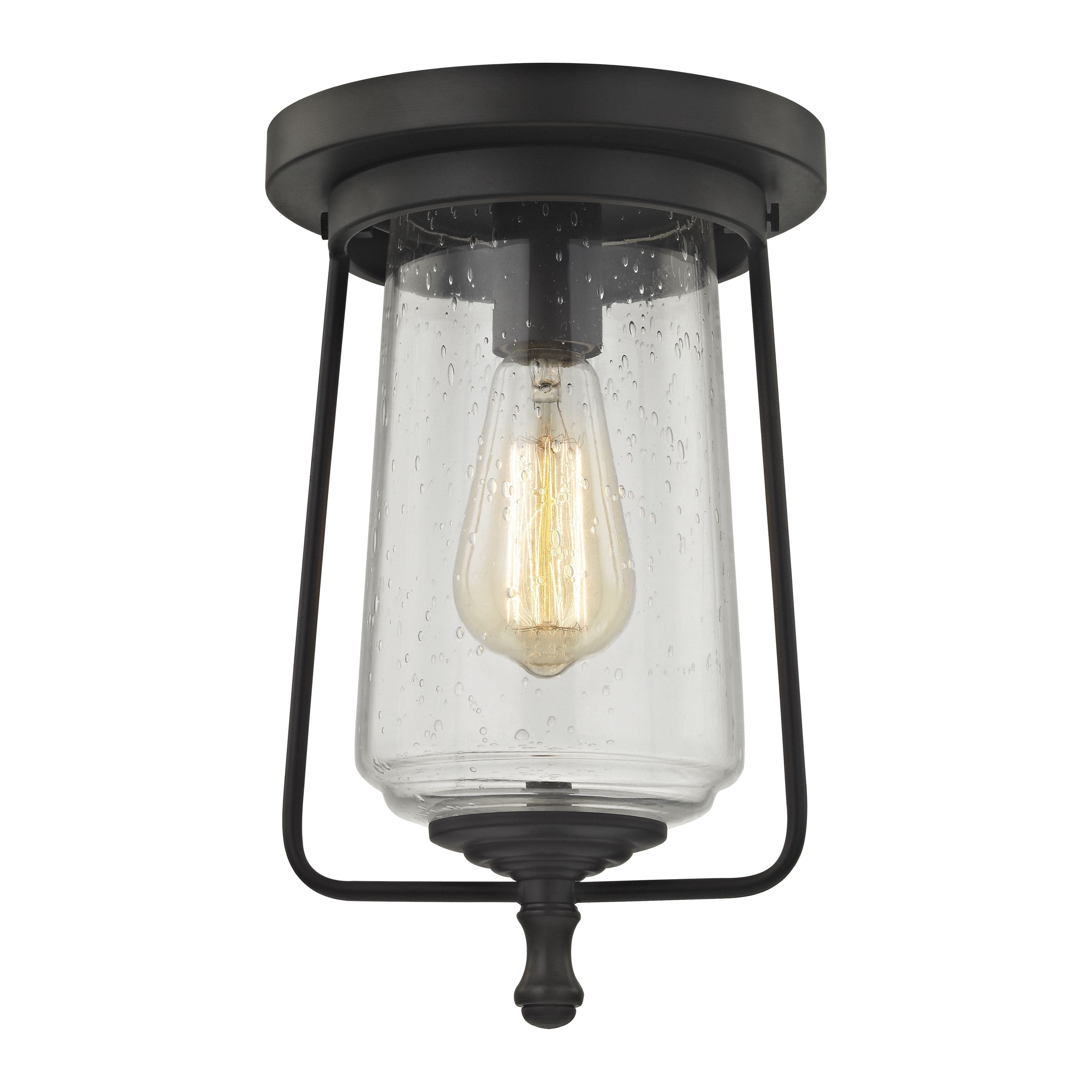Hamel 8'' Wide 1-Light Flush Mount - Oil Rubbed Bronze - Image 0