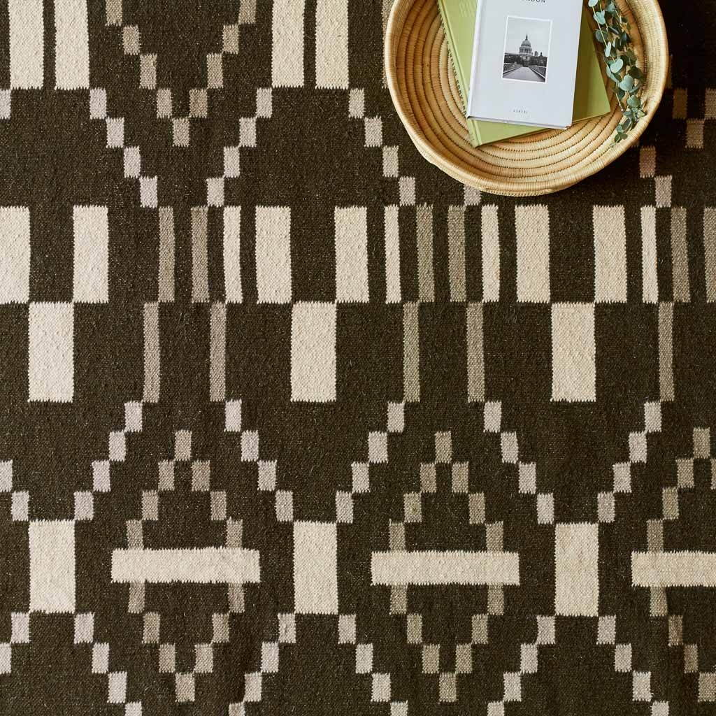 The Citizenry Tarak Handwoven Area Rug | 10' x 14' | Olive - Image 6