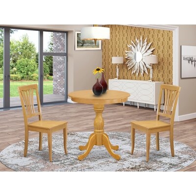 Federalsburg 2 - Person Counter Height Rubberwood Solid Wood Dining Set - Image 0