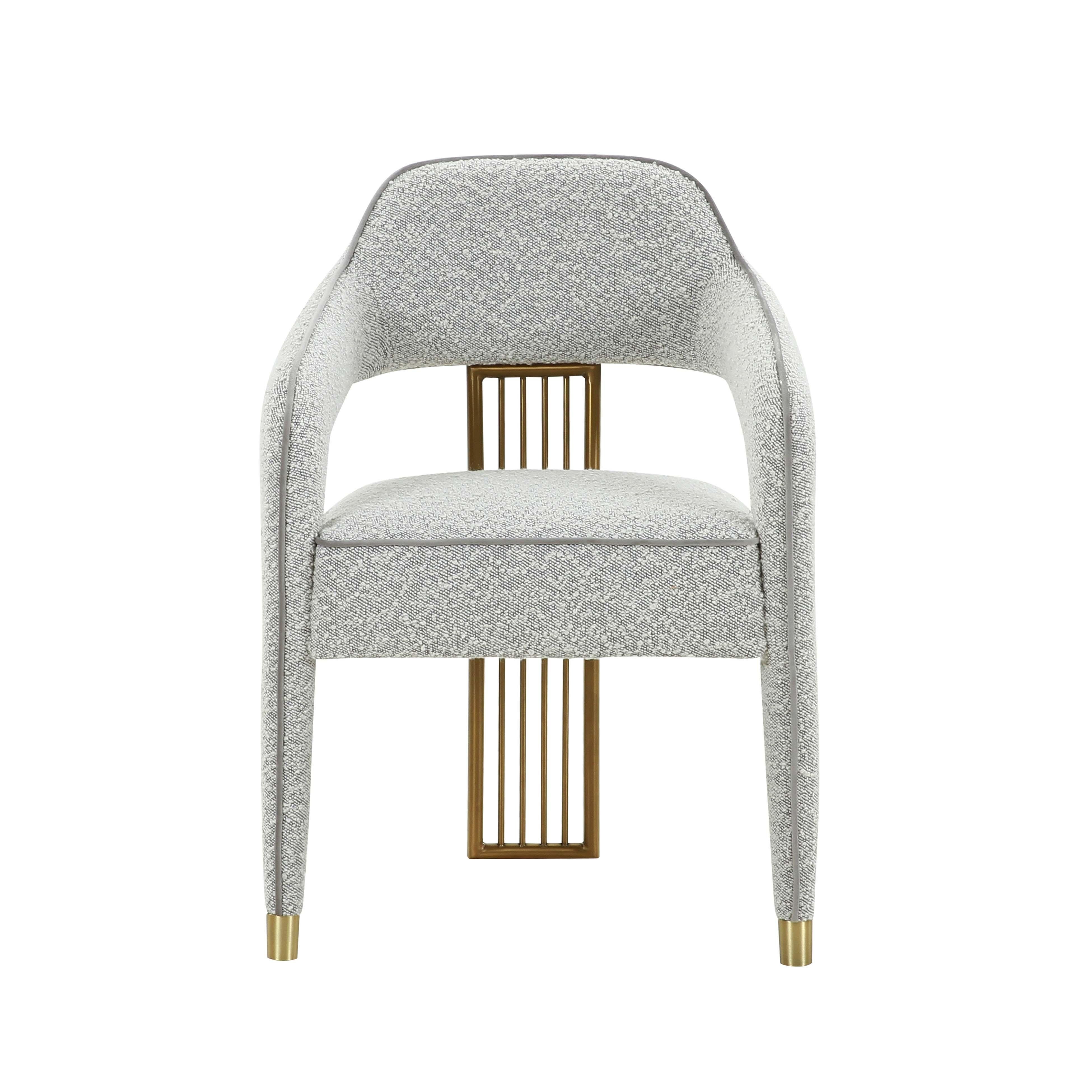 Corralis Speckled Grey Boucle Dining Chair - Image 1