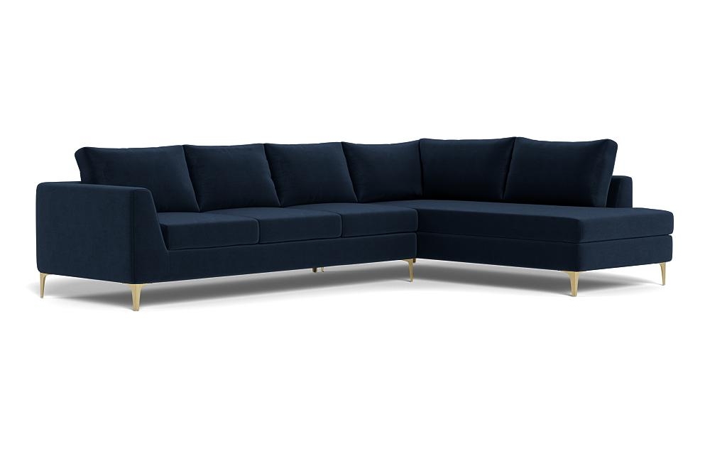 Asher 4-Seat Sectional with Right Bumper - Image 1
