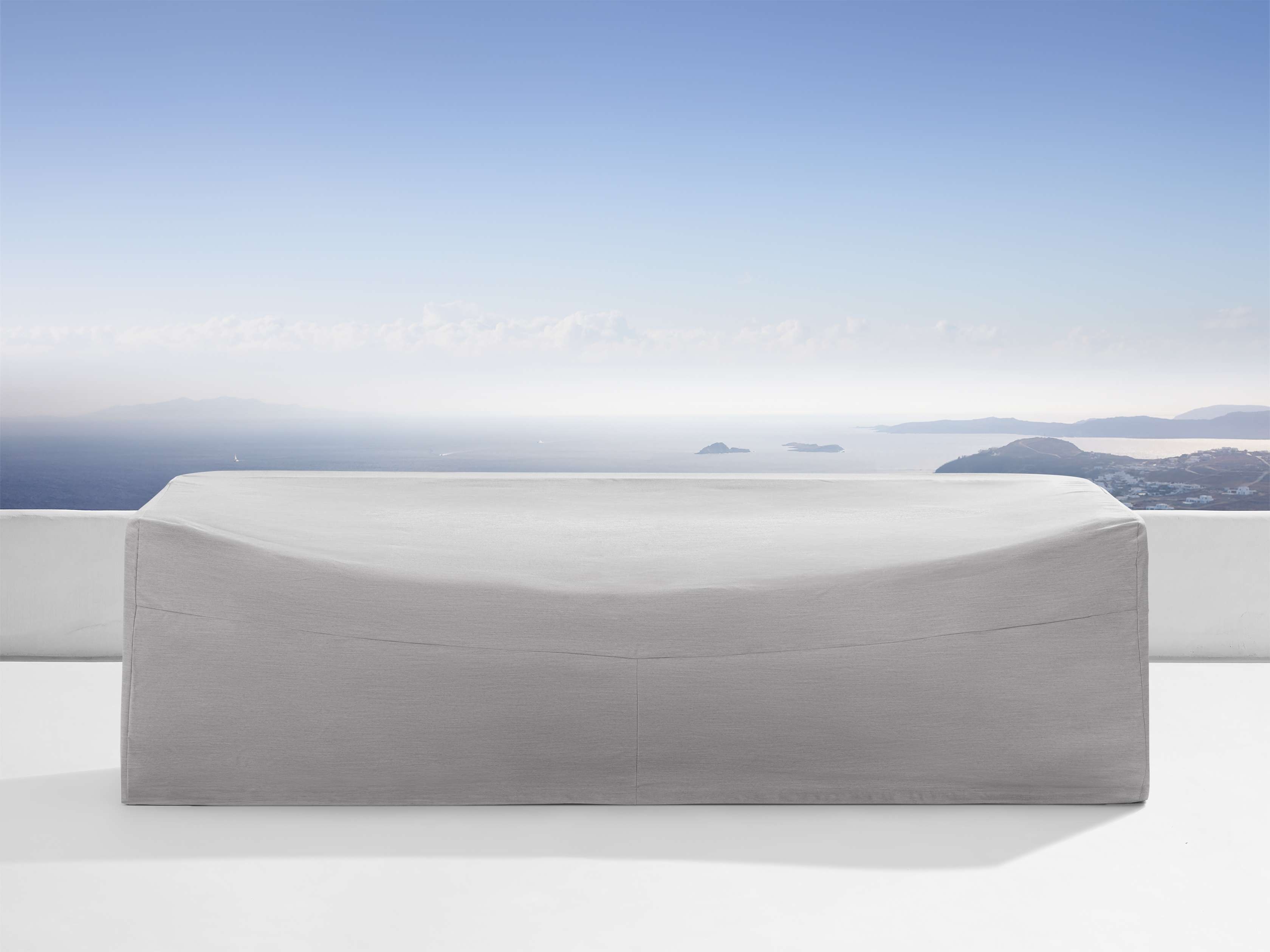 Sonoma Outdoor Sofa Teak in Natural  Rosemount Graphite/72" - Image 0