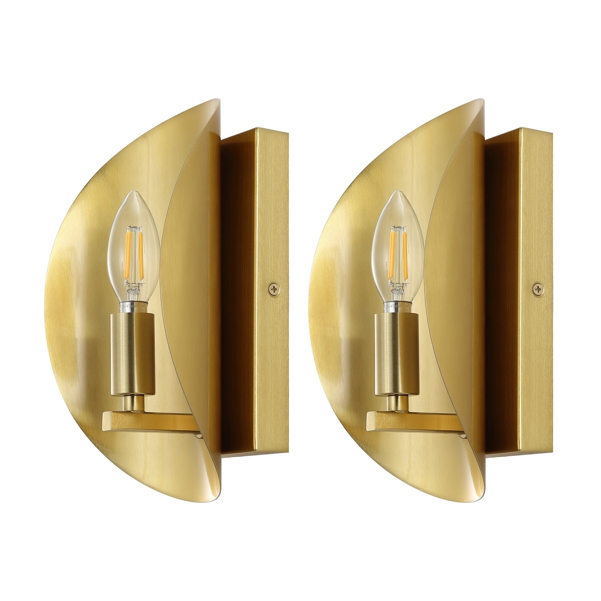 Calluna 4" Wall Sconce - Brass - Safavieh - Image 0