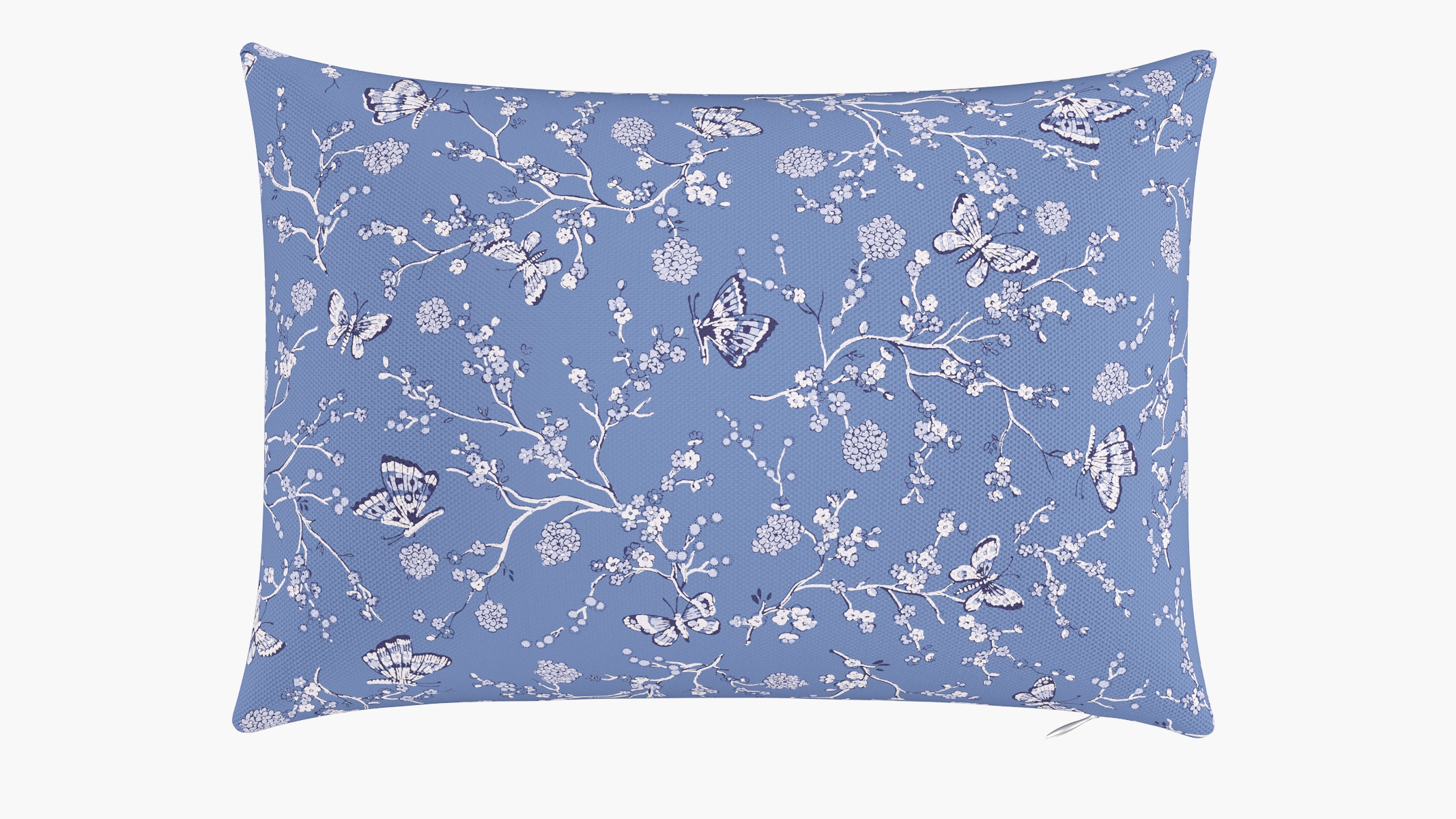 Throw Pillow 14" x 20", Blue Mariposa, 14" x 20" - Image 0