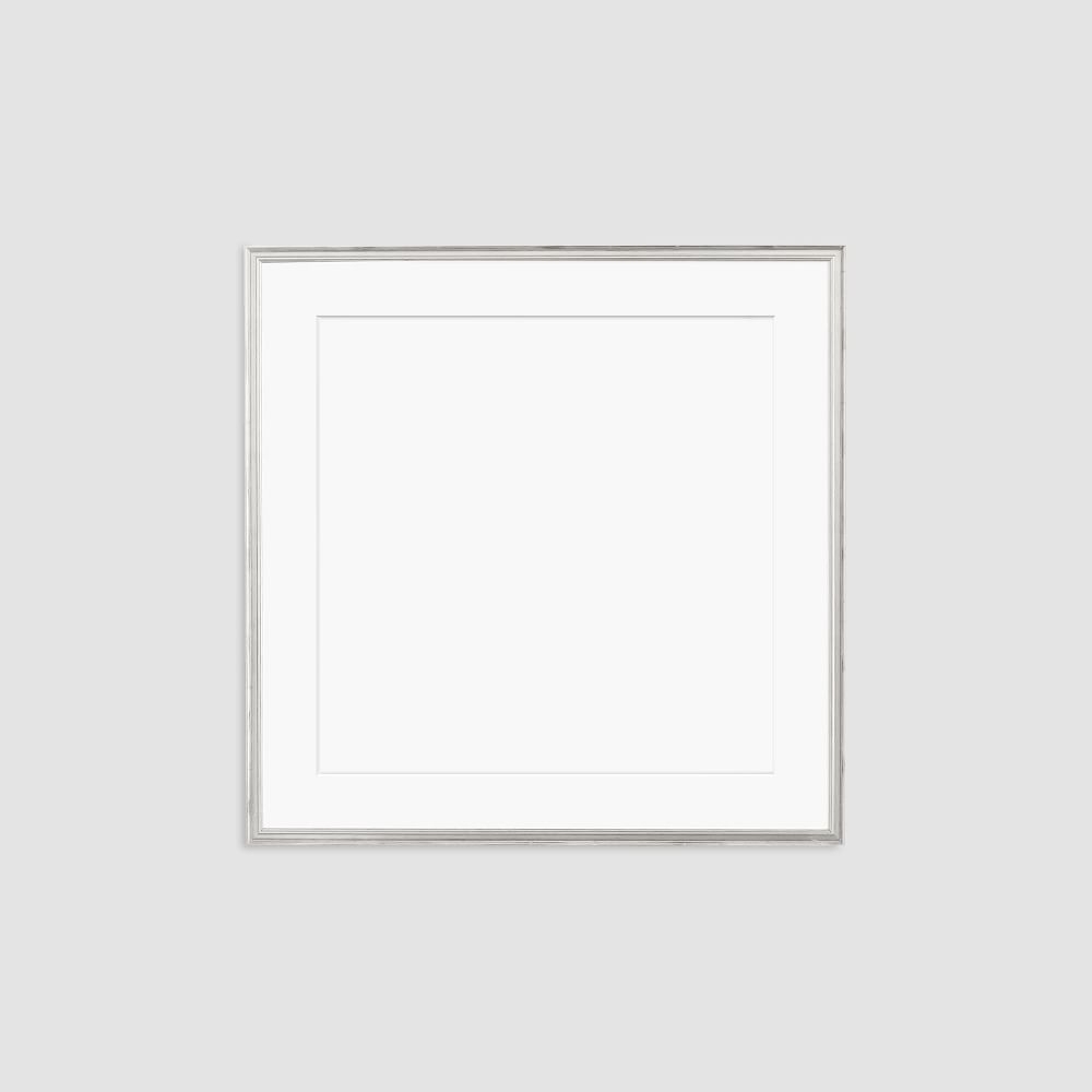Simply Framed Gallery Frame, Antique Silver/Mat, 30"X30" - Image 0