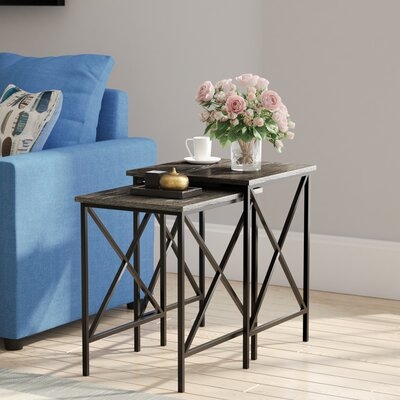 Creeksville Solid Wood 2 Piece Nesting Tables End Table - Image 0