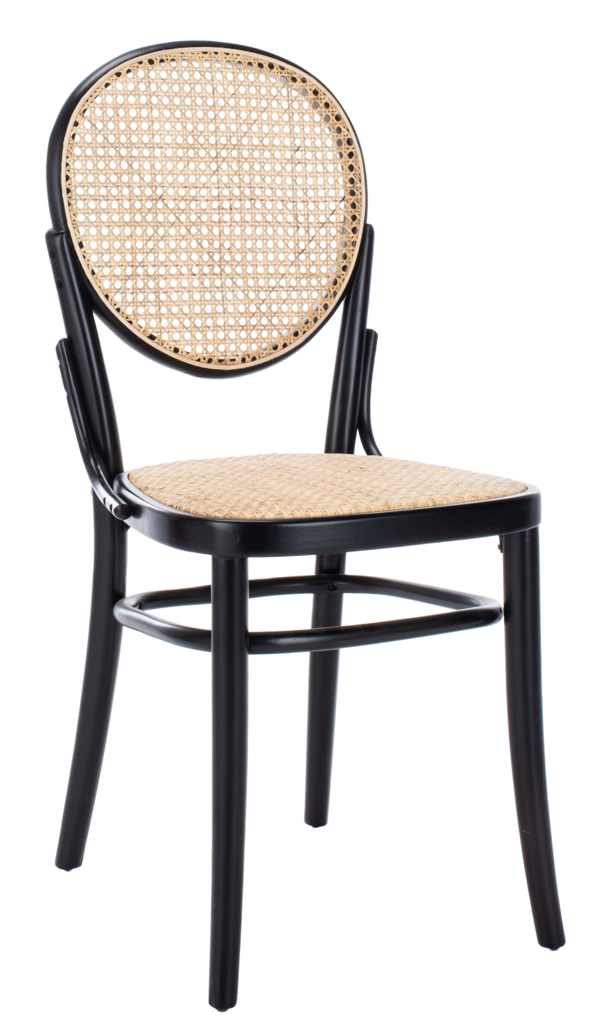 Sonia Cane Dining Chair - Black / Natural - Safavieh - Image 5