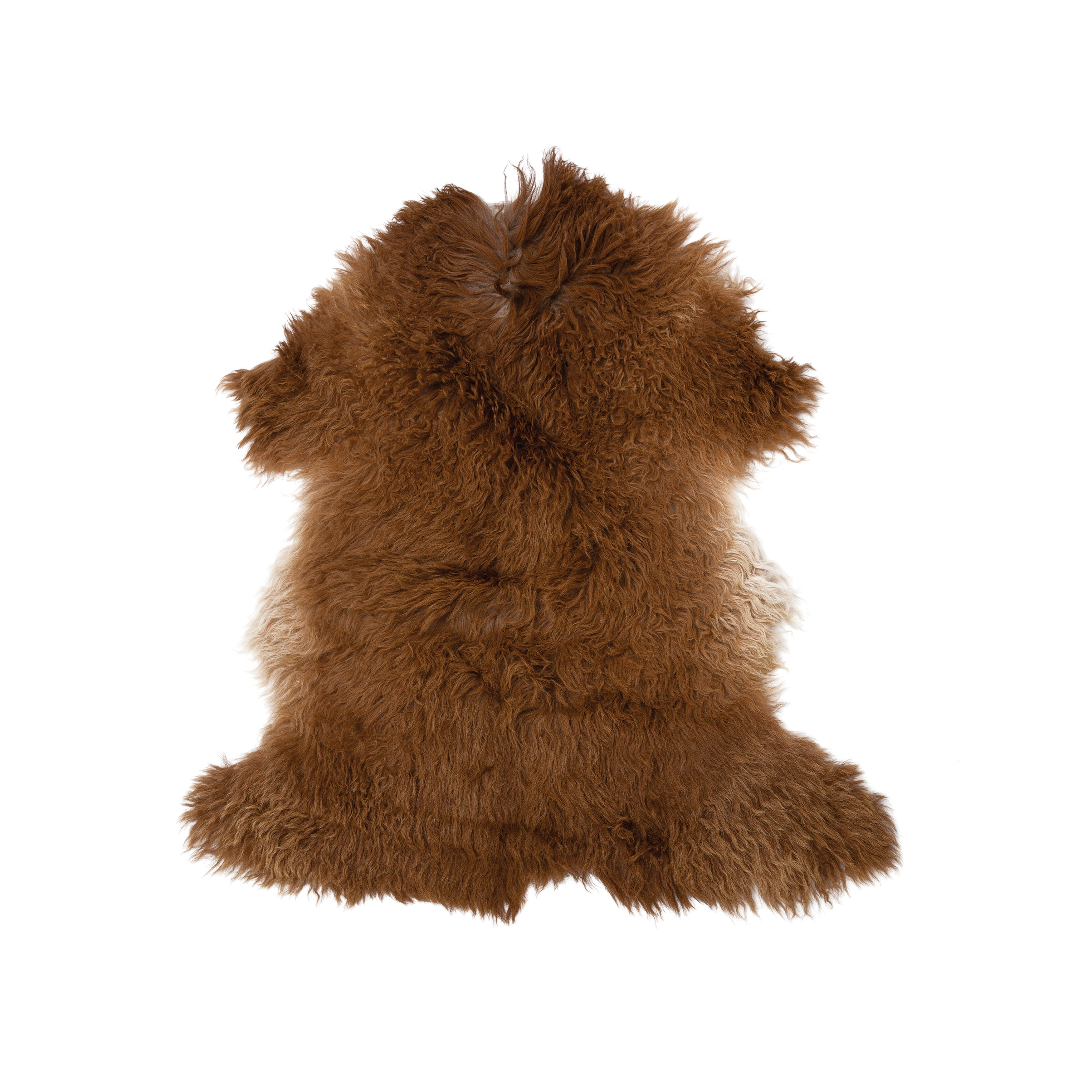 Natural Brown Fur Rug - Image 0