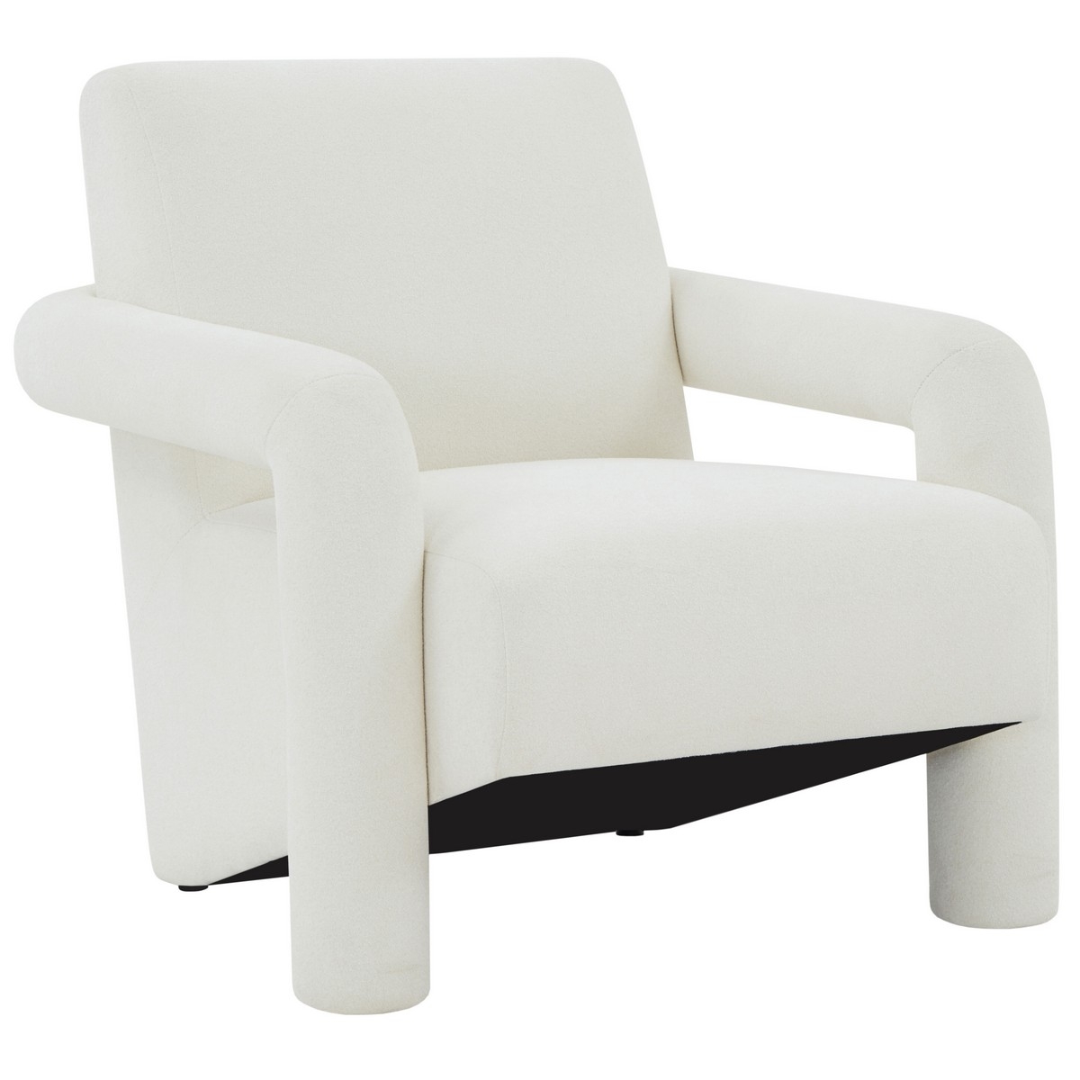 Faylin Boucle Accent Chair - Ivory - Image 2