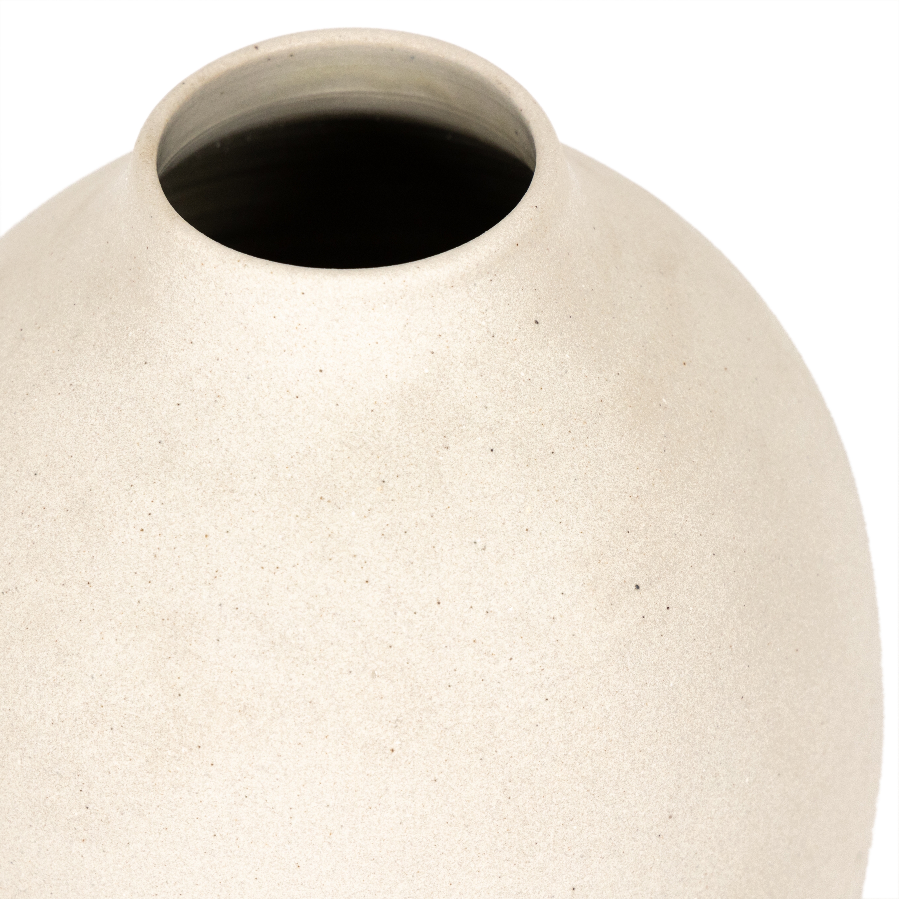 Ilari Vase-Cream Matte Ceramic - Image 3