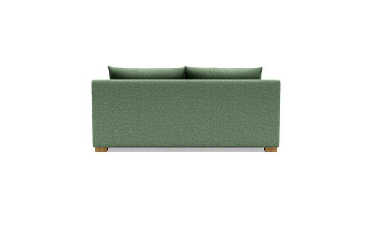 Sloan Sleeper Sleeper Sofa with Green Forest Fabric, double down blend cushions, and Natural Oak legs - Image 3