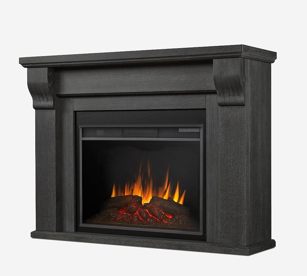 Real Flame 58" Whittier Grand Electric Fireplace, Antique Gray - Image 0