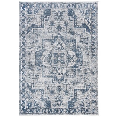 Oregon Eight Hundred Eighty Three Area Rug In Navy / Ivory - Image 0