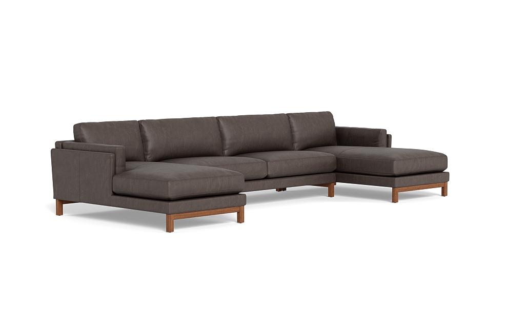 Gaby Leather 3-piece 4-Seat U-Sectional - Image 1