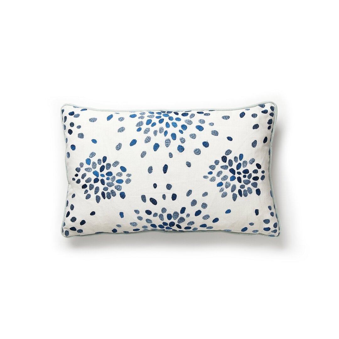 The House of Scalamandre Albert Hadley Firefly Lumbar Pillow Cover & Insert - Image 0