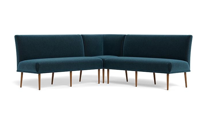 Dorian Upholstered Corner Banquette with Tufting Option - Image 2