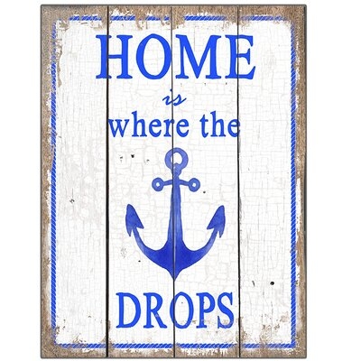 'Home is where the Drops' Textual Art - Image 0