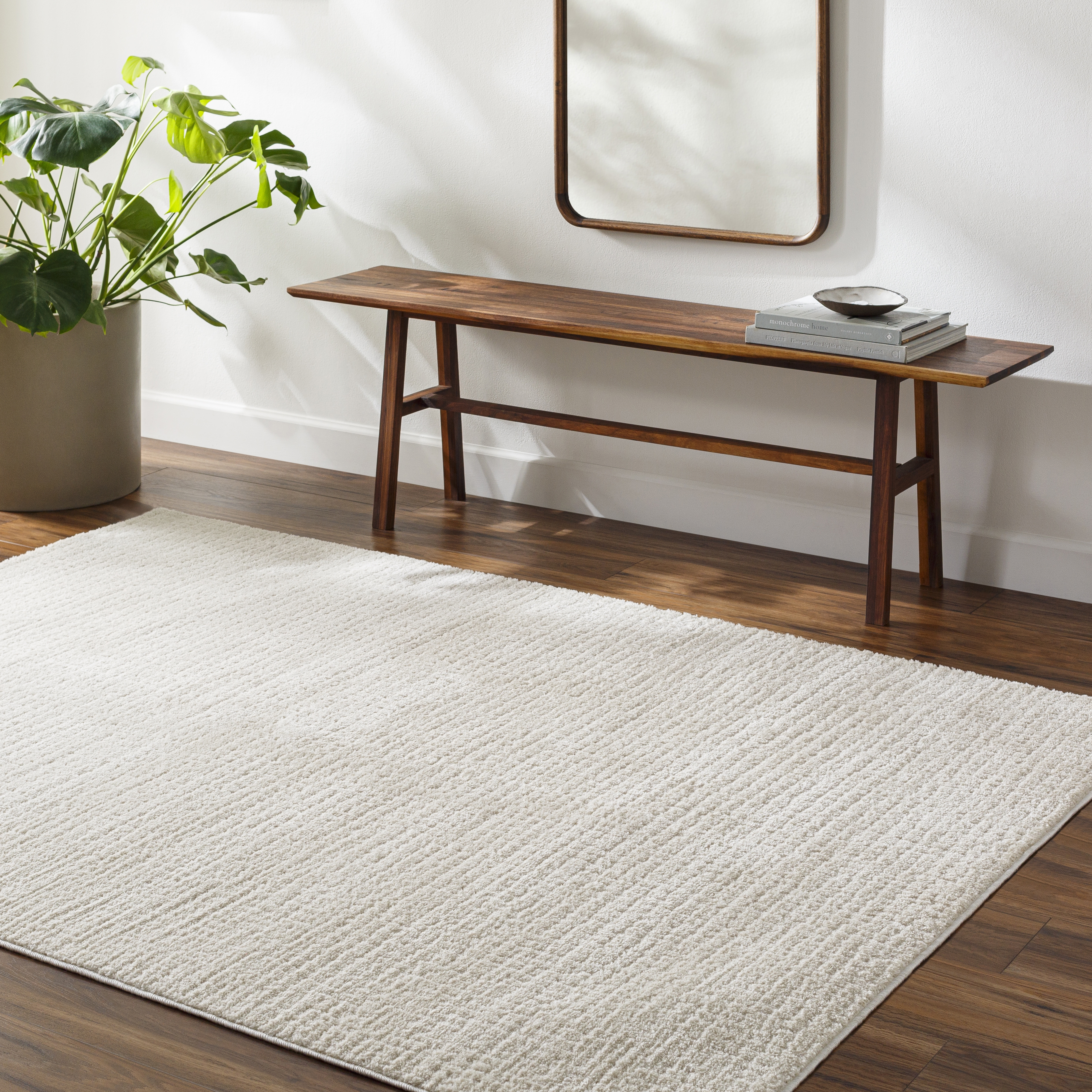 Livabliss Freud Beige Indoor 9'2" x 12' Machine Woven Rug - Image 1