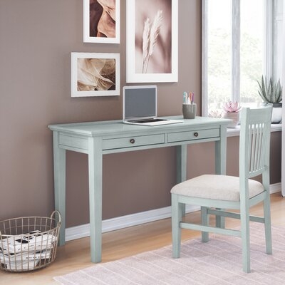 Evelette Desk with Built in Outlets and Chair Set - Image 0